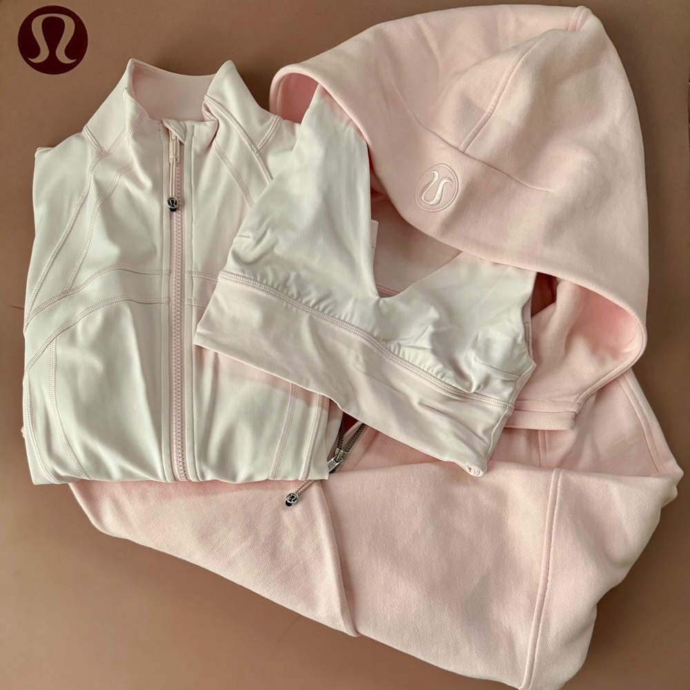 lululemon strawberry milkshake bundle 🍓🥛 define, scuba, and bra!!